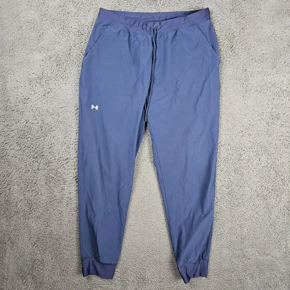 Under Armour Mens HeatGear Loose Fit Joggers Navy Blue‎ Style Size Large